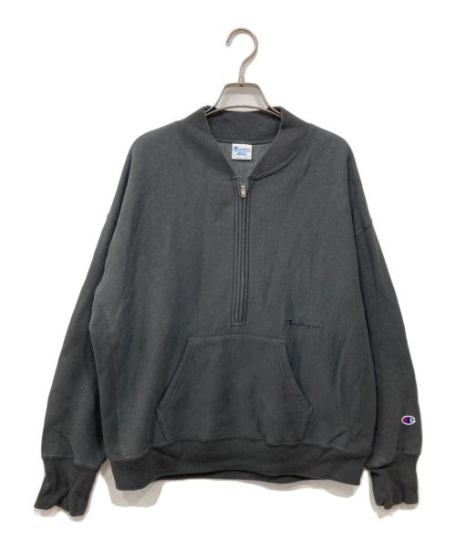 Champion（チャンピオン）Champion (チャンピオン) FRAMeWORK (フレームワーク) ハーフジップスウェット グレー サイズ:Mの古着・服飾アイテム