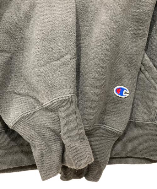 Champion（チャンピオン）Champion (チャンピオン) FRAMeWORK (フレームワーク) ハーフジップスウェット グレー サイズ:Mの古着・服飾アイテム