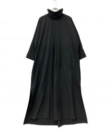 HOMME PLISSE ISSEY MIYAKE（オム プリッセ イッセイ ミヤケ）の古着「ロングプルオーバーシャツ」｜ブラック