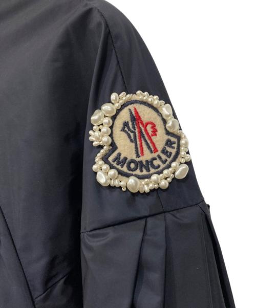 MONCLER（モンクレール）MONCLER (モンクレール) Simone Rocha (シモーネ ロシャ) エレン ナイロン ロングコート ネイビー サイズ:1の古着・服飾アイテム