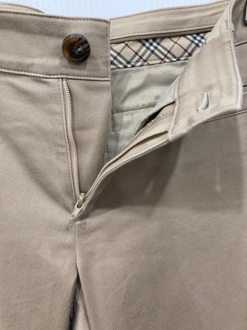 BURBERRY BLUE LABEL（バーバリー ブルー レーベル）BURBERRY BLUE LABEL (バーバリー ブルー レーベル) 折り返しチェックパンツ ベージュ サイズ:36の古着・服飾アイテム