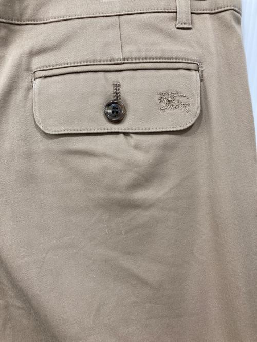 BURBERRY BLUE LABEL（バーバリー ブルー レーベル）BURBERRY BLUE LABEL (バーバリー ブルー レーベル) 折り返しチェックパンツ ベージュ サイズ:36の古着・服飾アイテム