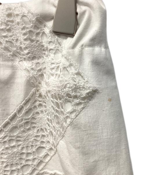 freada（フリーダ）Freada (フリーダ) アソートデザインヴィンテージパッチワーク刺繍パンツ ホワイト サイズ:Freeの古着・服飾アイテム