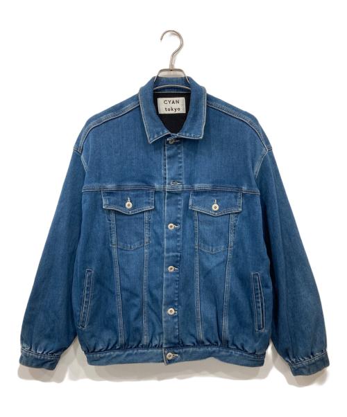 CYAN TOKYO（シアン トーキョー）CYAN TOKYO (シアン トーキョー) フリースデニムオーバーJK インディゴ サイズ:Freeの古着・服飾アイテム