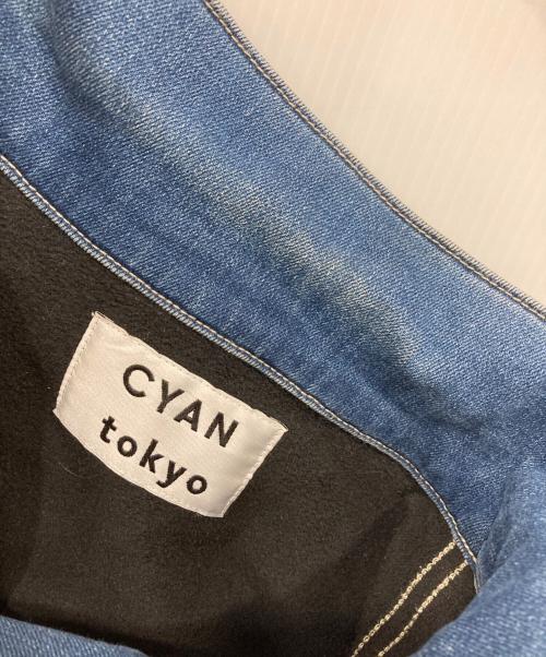 CYAN TOKYO（シアン トーキョー）CYAN TOKYO (シアン トーキョー) フリースデニムオーバーJK インディゴ サイズ:Freeの古着・服飾アイテム