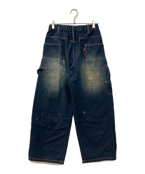 glamb（グラム）glamb (グラム) レッドダートワークデニム インディゴ サイズ:Sの古着・服飾アイテム