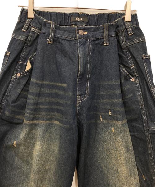 glamb（グラム）glamb (グラム) レッドダートワークデニム インディゴ サイズ:Sの古着・服飾アイテム