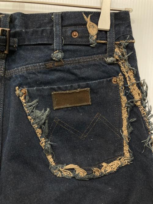 MINUS（マイナス）MINUS (マイナス) フリンジデニムパンツ インディゴ サイズ:1の古着・服飾アイテム