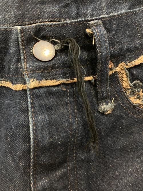 MINUS（マイナス）MINUS (マイナス) フリンジデニムパンツ インディゴ サイズ:1の古着・服飾アイテム