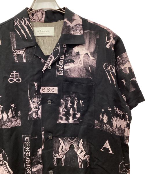 Azuma（アズマ）Azuma (アズマ) サタニズムセレモニーシャツ ブラック×ピンクの古着・服飾アイテム