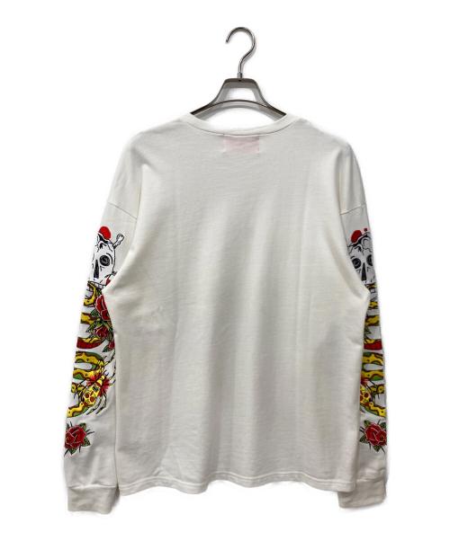 EFFE（エッフェ）EFFE (エッフェ) 袖刺繍ロングスリーブカットソー ホワイト サイズ:不明の古着・服飾アイテム