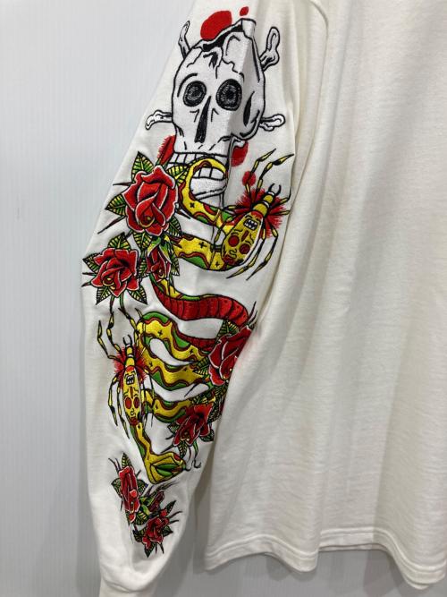 EFFE（エッフェ）EFFE (エッフェ) 袖刺繍ロングスリーブカットソー ホワイト サイズ:不明の古着・服飾アイテム