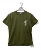 blackmeansブラックミーンズ）の古着「プリントTシャツ」｜カーキ