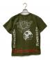 blackmeans (ブラックミーンズ) プリントTシャツ カーキ サイズ:M：5000円