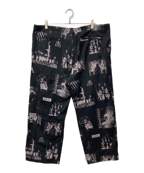 Azuma（アズマ）Azuma (アズマ) SATANISM CEREMONY EASY PANTS / サタニズムセレモニーイージーパンツ ブラックの古着・服飾アイテム
