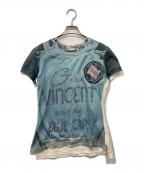 Vivienne Westwoodヴィヴィアンウエストウッド）の古着「転写プリントTシャツ」｜ブルー