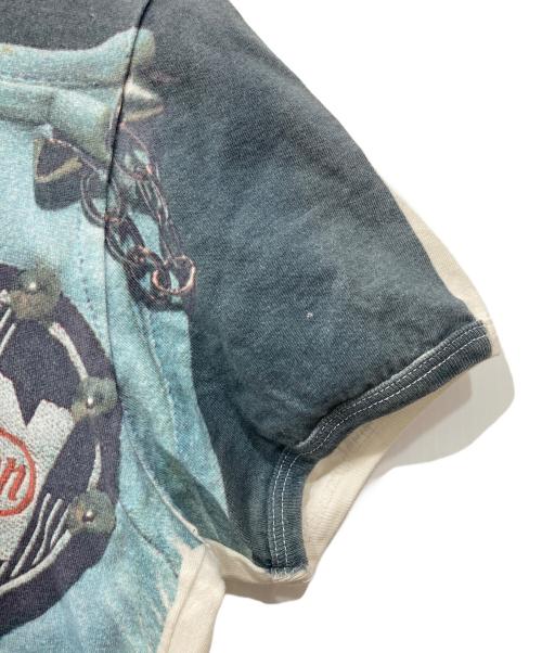 Vivienne Westwood（ヴィヴィアンウエストウッド）Vivienne Westwood (ヴィヴィアンウエストウッド) 転写プリントTシャツ ブルー サイズ:Mの古着・服飾アイテム