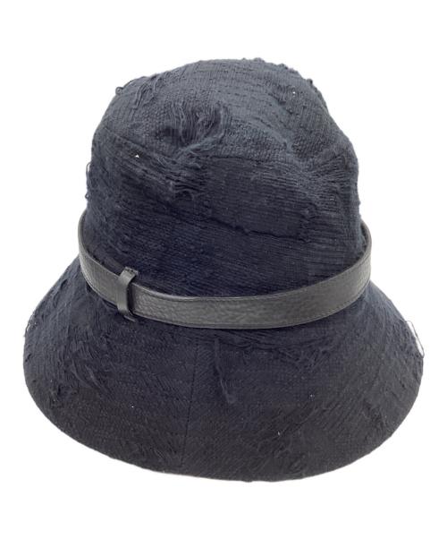 MINUS（マイナス）MINUS (マイナス) nahezu gleich (ナエツグロイヒ) バケットハット ブラックの古着・服飾アイテム