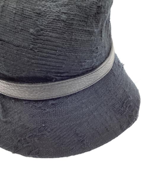 MINUS（マイナス）MINUS (マイナス) nahezu gleich (ナエツグロイヒ) バケットハット ブラックの古着・服飾アイテム