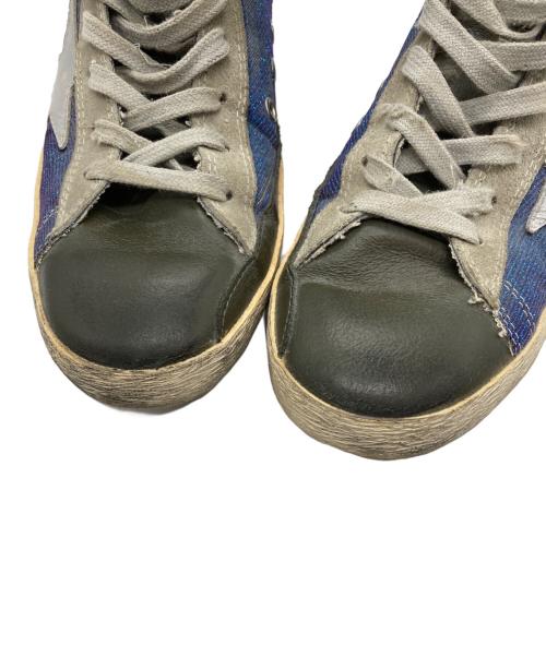 FRANCY GOLDEN GOOSE（ファンシー ゴールデン グース）FRANCY GOLDEN GOOSE (ファンシー ゴールデン グース) ダメージ加工ハイカットスニーカー ブルー サイズ:41の古着・服飾アイテム
