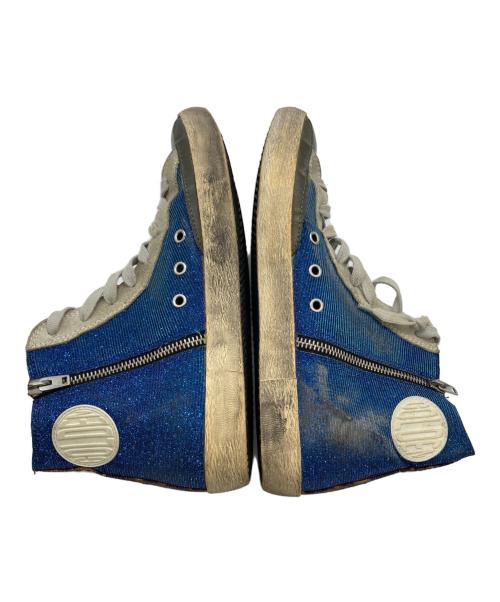 FRANCY GOLDEN GOOSE（ファンシー ゴールデン グース）FRANCY GOLDEN GOOSE (ファンシー ゴールデン グース) ダメージ加工ハイカットスニーカー ブルー サイズ:41の古着・服飾アイテム