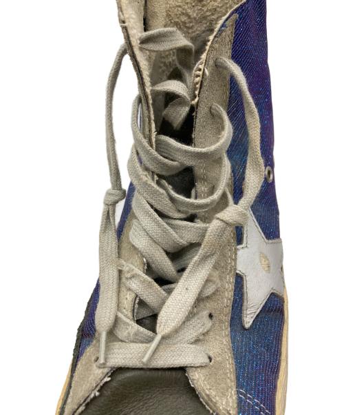 FRANCY GOLDEN GOOSE（ファンシー ゴールデン グース）FRANCY GOLDEN GOOSE (ファンシー ゴールデン グース) ダメージ加工ハイカットスニーカー ブルー サイズ:41の古着・服飾アイテム