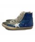FRANCY GOLDEN GOOSE (ファンシー ゴールデン グース) ダメージ加工ハイカットスニーカー ブルー サイズ:41：13000円