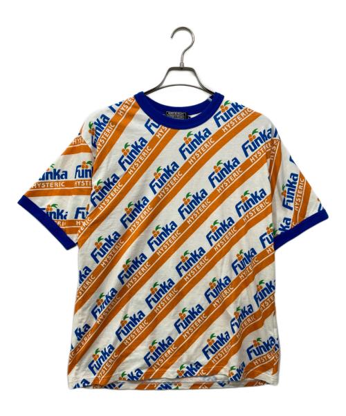 Hysteric Glamour（ヒステリックグラマー）Hysteric Glamour (ヒステリックグラマー) FUNKA HYSTERIC柄 Tシャツ ホワイト サイズ:Lの古着・服飾アイテム
