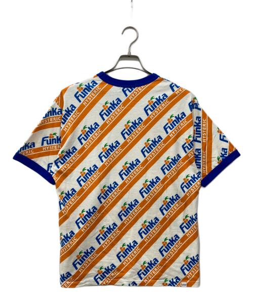 Hysteric Glamour（ヒステリックグラマー）Hysteric Glamour (ヒステリックグラマー) FUNKA HYSTERIC柄 Tシャツ ホワイト サイズ:Lの古着・服飾アイテム