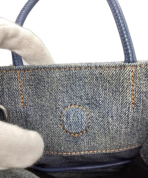 DIESEL（ディーゼル）DIESEL (ディーゼル) ロゴデニム2WAYバッグ インディゴの古着・服飾アイテム