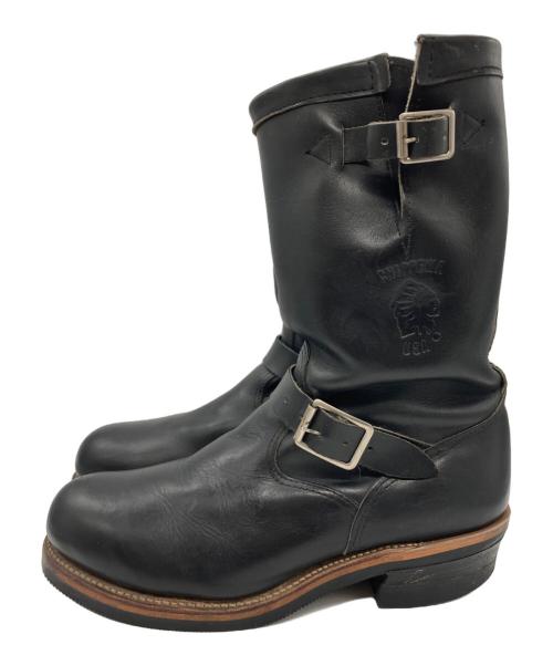 CHIPPEWA（チペワ）CHIPPEWA (チペワ) エンジニアブーツ ブラック サイズ:8 1/2の古着・服飾アイテム