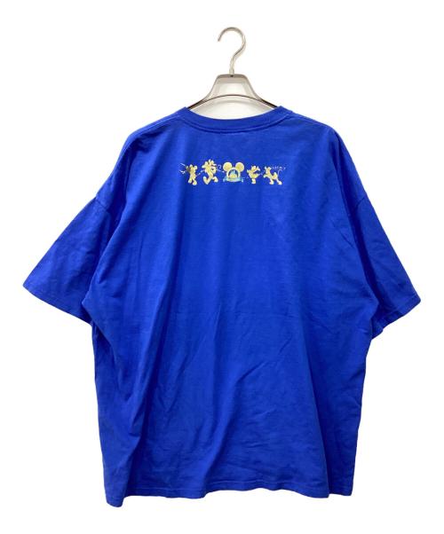 DISNEY（ディズニー）Disney (ディズニー) プリントTシャツ ブルー サイズ:3XLの古着・服飾アイテム