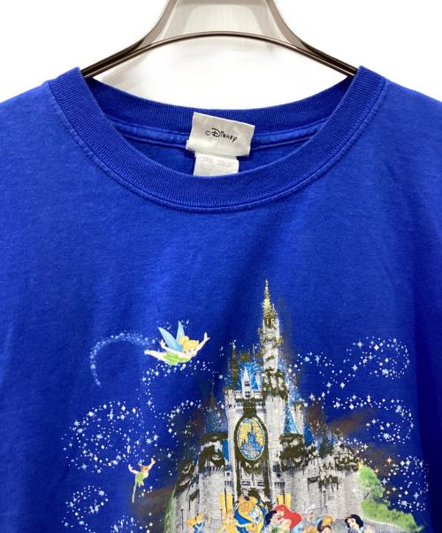 DISNEY（ディズニー）Disney (ディズニー) プリントTシャツ ブルー サイズ:3XLの古着・服飾アイテム