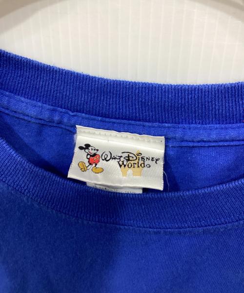 DISNEY（ディズニー）Disney (ディズニー) プリントTシャツ ブルー サイズ:3XLの古着・服飾アイテム