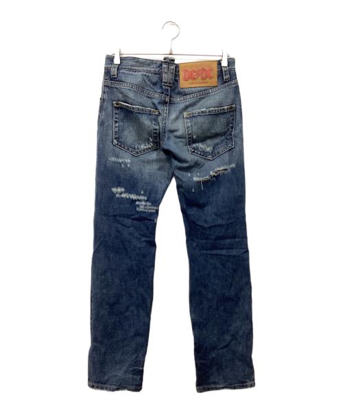 DSQUARED2（ディースクエアード）DSQUARED2 (ディースクエアード) DC/DC ワイヤーデニムパンツ インディゴ サイズ:42の古着・服飾アイテム