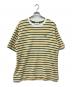 LACOSTE（ラコステ）の古着「ハイゲージパイル地ボーダーTシャツ」｜イエロー×グリーン