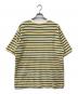 LACOSTE (ラコステ) ハイゲージパイル地ボーダーTシャツ イエロー×グリーン サイズ:FR5：5000円