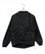 POP VIRUSポップ・ウイルス）の古着「アノラックパーカー」｜ブラック