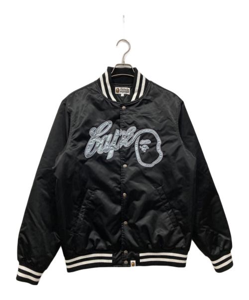 A BATHING APE（ア ベイシング エイプ）A BATHING APE (ア ベイシング エイプ) スタジャン ブラック サイズ:Lの古着・服飾アイテム