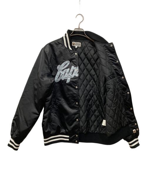A BATHING APE（ア ベイシング エイプ）A BATHING APE (ア ベイシング エイプ) スタジャン ブラック サイズ:Lの古着・服飾アイテム
