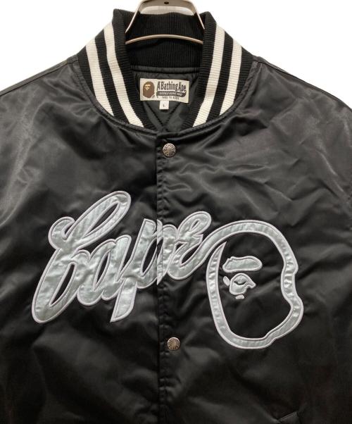 A BATHING APE（ア ベイシング エイプ）A BATHING APE (ア ベイシング エイプ) スタジャン ブラック サイズ:Lの古着・服飾アイテム