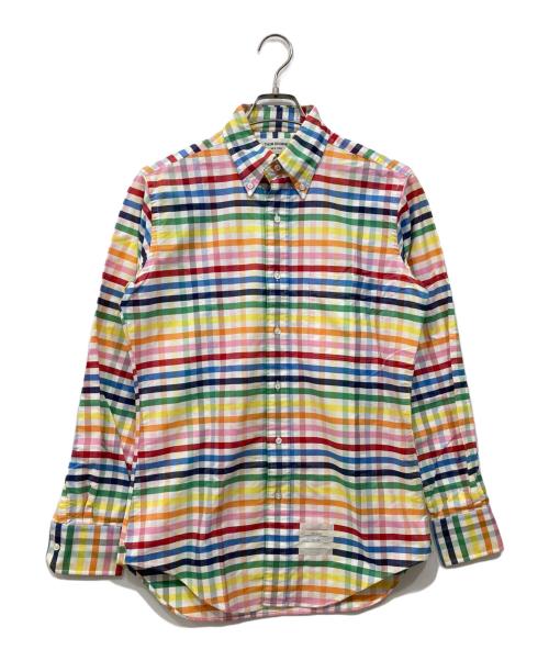 Thom Browne（トムブラウン）Thom Browne (トムブラウン) レインボーチェックシャツ マルチカラー サイズ:2の古着・服飾アイテム
