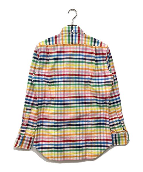 Thom Browne（トムブラウン）Thom Browne (トムブラウン) レインボーチェックシャツ マルチカラー サイズ:2の古着・服飾アイテム