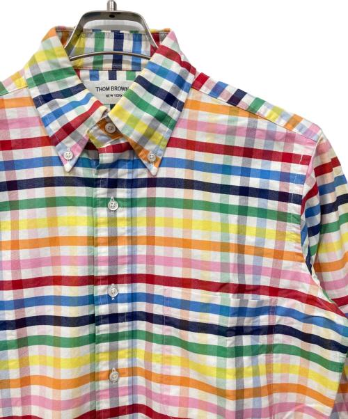 Thom Browne（トムブラウン）Thom Browne (トムブラウン) レインボーチェックシャツ マルチカラー サイズ:2の古着・服飾アイテム