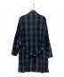 KAZUYUKI KUMAGAI ATTACHMENT (カズユキクマガイ アタッチメント) Li/Coシャンブレーオンブレーチェック ワークコート ブルー×ブラック サイズ:3：9000円