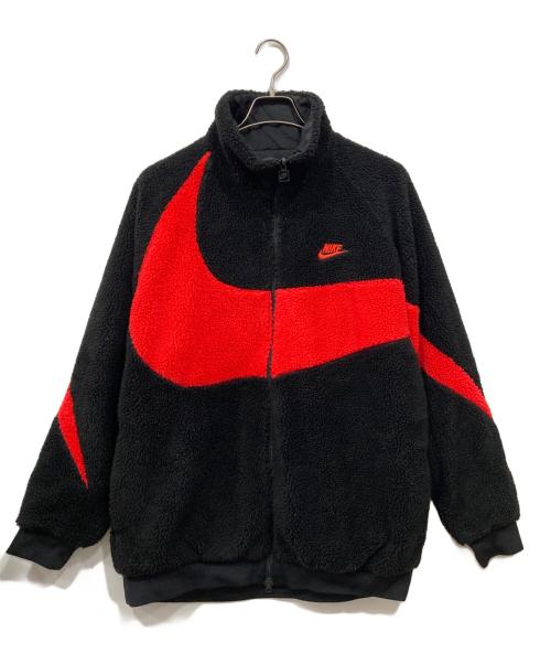NIKE（ナイキ）NIKE (ナイキ) スウッシュ フルジップ ジャケット ブラック×レッド サイズ:XXLの古着・服飾アイテム