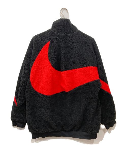 NIKE（ナイキ）NIKE (ナイキ) スウッシュ フルジップ ジャケット ブラック×レッド サイズ:XXLの古着・服飾アイテム