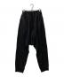 gomme HOMME（ゴム オム）の古着「サルエルパンツ」｜ブラック