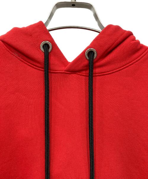 GCDS（ジーシーディーエス）GCDS (ジーシーディーエス) ロゴパーカー レッド×ブラック サイズ:XLの古着・服飾アイテム