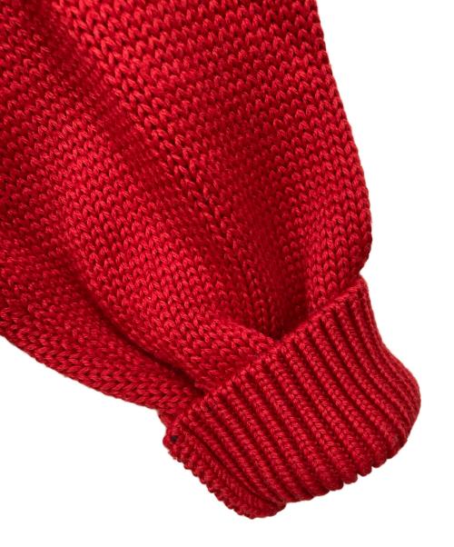 GCDS（ジーシーディーエス）GCDS (ジーシーディーエス) ロゴニット レッド×ブラック サイズ:Mの古着・服飾アイテム